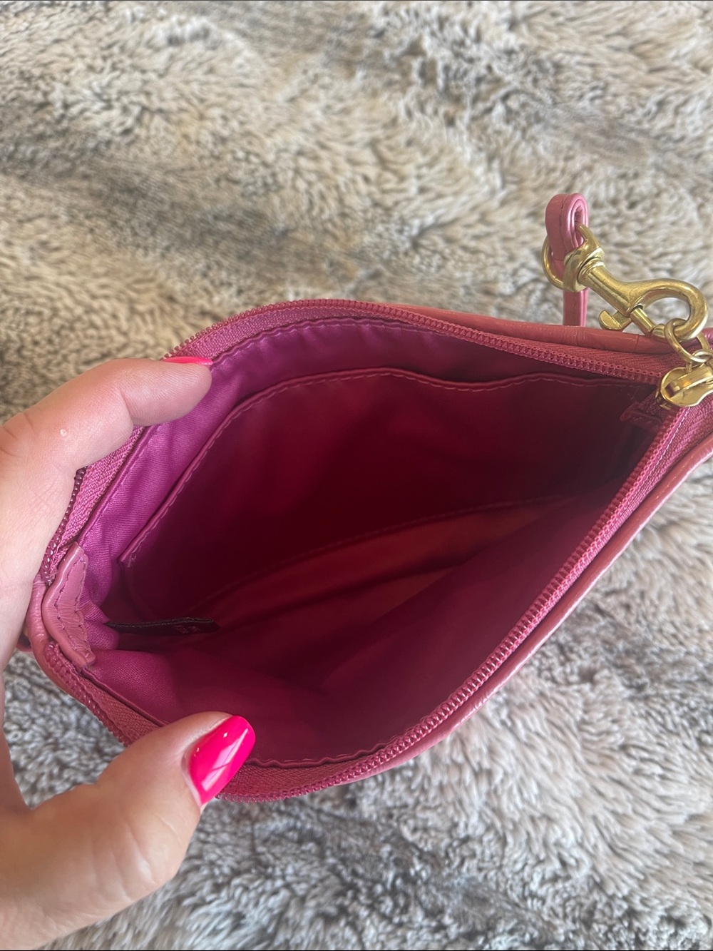 RARE COACH Y2K POPPY CHAN PINKY WRISTLET - Picture 4 of 14